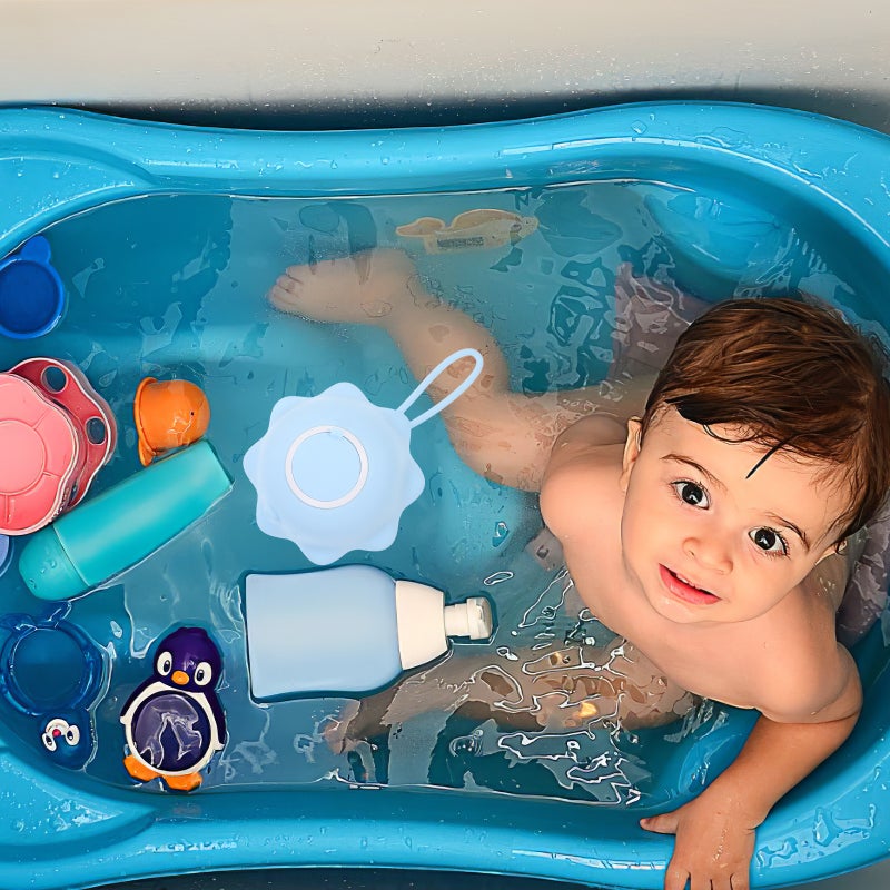 2 pcs Baby Cleaning Brush Silicone Bath Brush Bathing Supply - Image 4