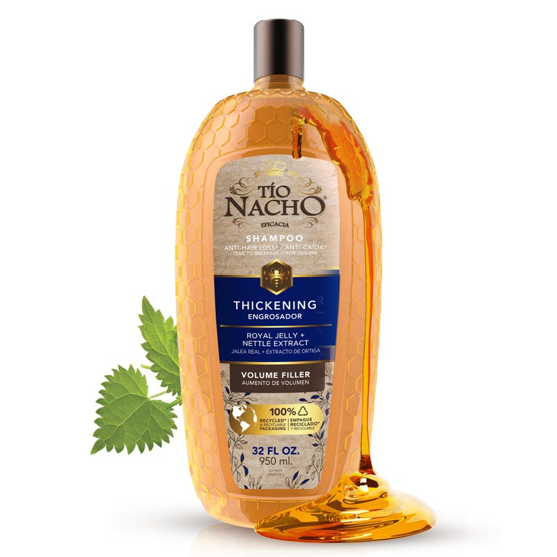 Tio Nacho Thickening Shampoo, Volumizing, Anti Hair Loss & Anti Breakage with Royal Jelly, Nettle & Ginseng, Paraben & Cruelty Free, 32 Fl Oz - Image 1