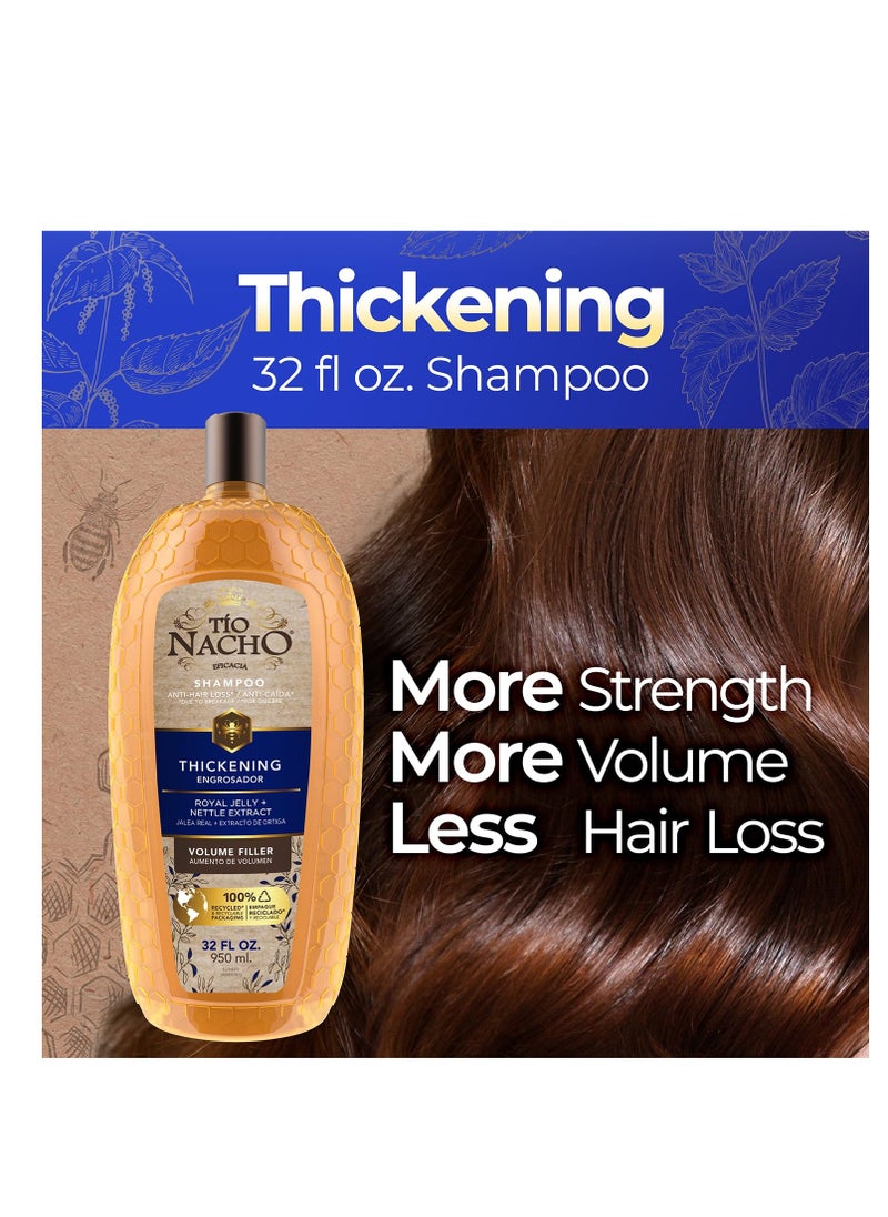 Tio Nacho Tio Nacho Thickening Shampoo, Volumizing, Anti Hair Loss & Anti Breakage with Royal Jelly, Nettle & Ginseng, Paraben & Cruelty Free, 32 Fl Oz  - Image 2