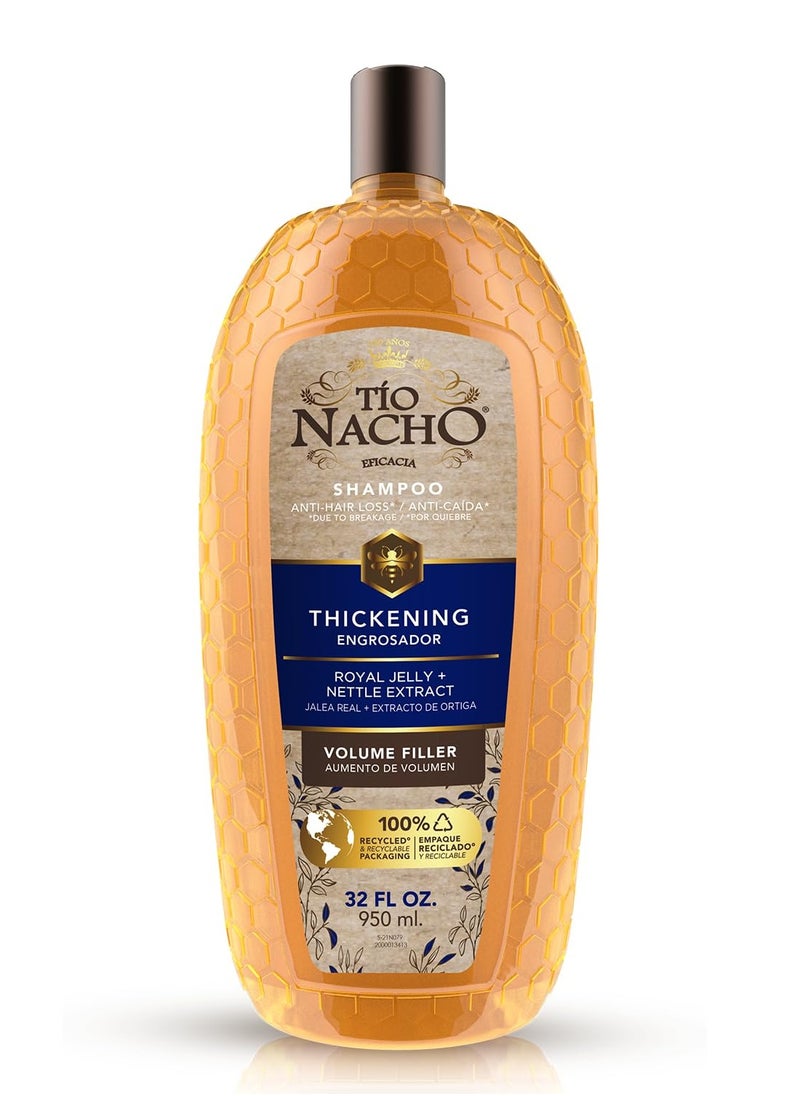 Tio Nacho Tio Nacho Thickening Shampoo, Volumizing, Anti Hair Loss & Anti Breakage with Royal Jelly, Nettle & Ginseng, Paraben & Cruelty Free, 32 Fl Oz  - Image 4