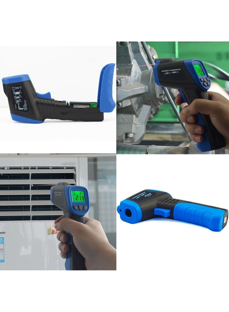 هولد بيك عدم الاتصال الأشعة تحت الحمراء ترمومتر - 58 ~ 1022 ℉ ( - 50 ~ 550 ℃ ) أسود / أزرق - Image 5