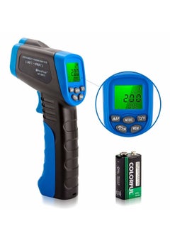 HoldPeak HP-981C Non-Contact Infrared Thermometer -58~1022℉ (-50~550℃) Black/Blue  - Image 1