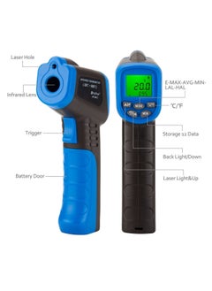 HoldPeak HP-981C Non-Contact Infrared Thermometer -58~1022℉ (-50~550℃) Black/Blue  - Image 3