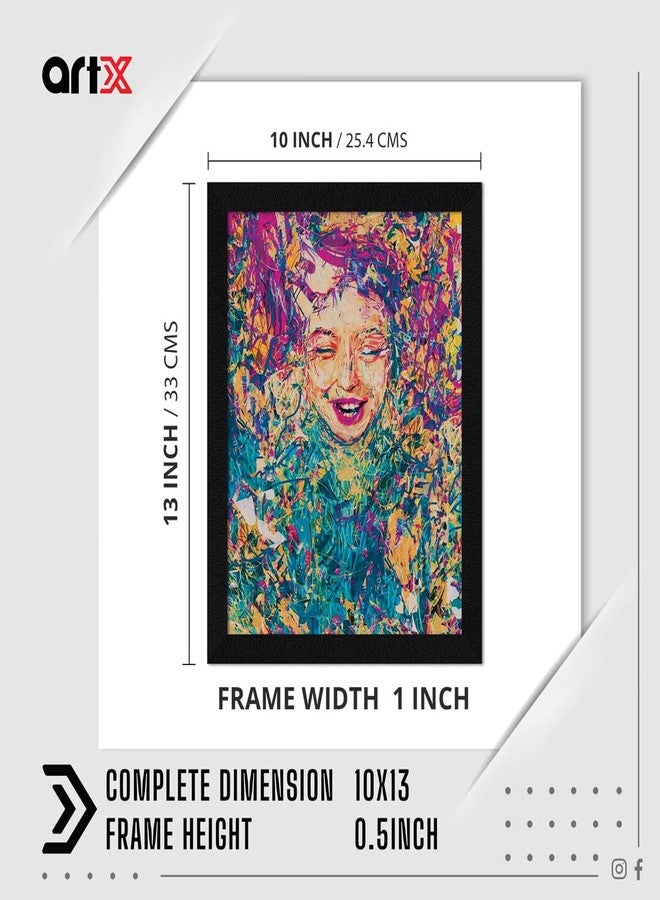 ArtX Paper Abstract Girl Face Wall Art, Multicolor, Modern, 10.0 X 13.0 inches, Set of 1 - Image 3