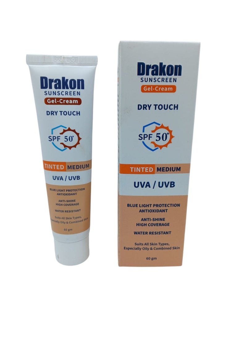 كريم واقي شمس دراكون جل-كريم تينتد ميديم بدرجة حماية SPF 50