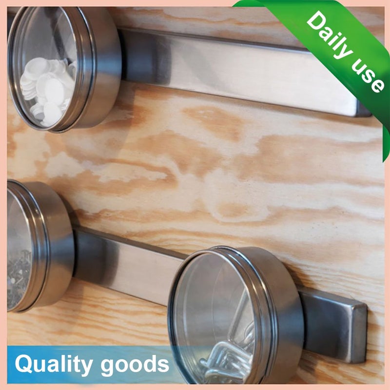 MIKEDE Strong Rare Earth Neodymium Magnets, Heavy Duty Bar Magnets with Double-Sided Adhesive, Powerful Pull Force, Perfect for Fridge, Garage, Kitchen, Science, Craft, Office, DIY 60x10x3mm 6pack - Image 3