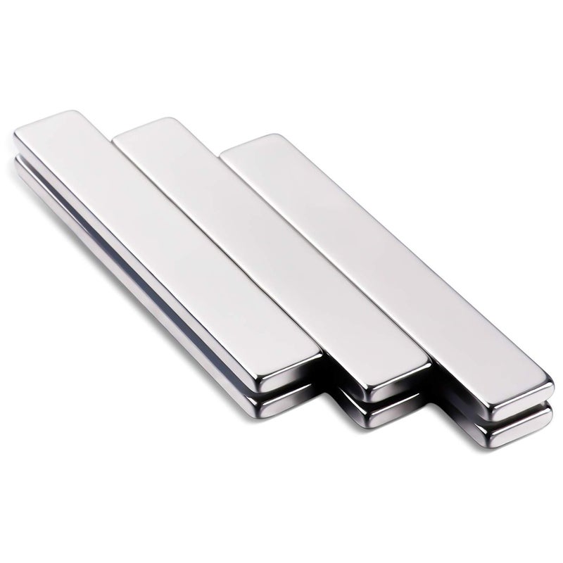 MIKEDE Strong Rare Earth Neodymium Magnets, Heavy Duty Bar Magnets with Double-Sided Adhesive, Powerful Pull Force, Perfect for Fridge, Garage, Kitchen, Science, Craft, Office, DIY 60x10x3mm 6pack - Image 5