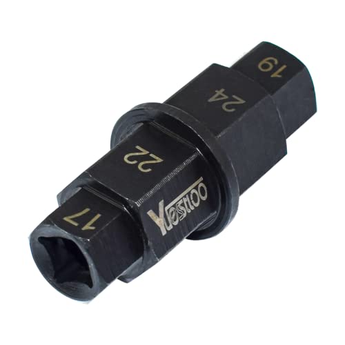 Yuesstloo Hex Axle Tool for Motorcycle Front Axle Wheel, Allen Axle Spindle Socket Adapter Tool, 3/8 Inch 17mm 19mm 22mm 24mm - Image 5