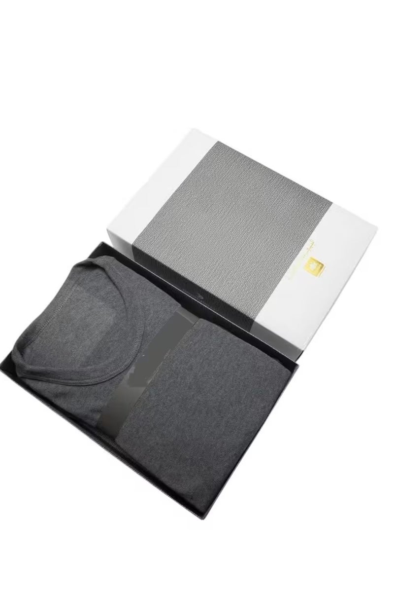 Men's Winter Drosh Pajama Set Long Sleeve Gray Undershirt and Pants S/M/L/XL/XXL/3XL  - Image 2
