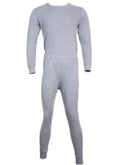 Generic Men's Winter Drosh Pajama Set Long Sleeve Gray Undershirt and Pants S/M/L/XL/XXL/3XL  - Image 4