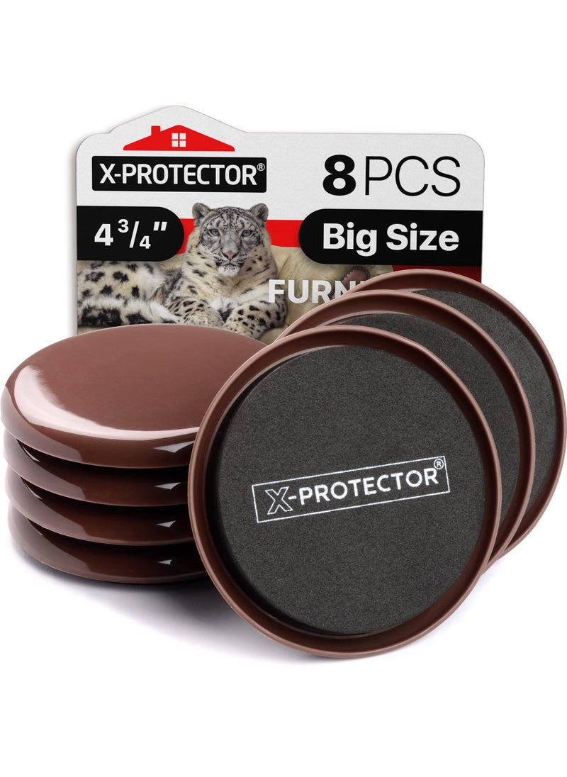 X-Protector Furniture Sliders for Carpet XPROTECTOR  8 PCS Best Heavy Moving Pads 4 34  Sliders for Furniture Move Your Furniture Easy with Reusable Furniture Movers Sliders for Carpets 