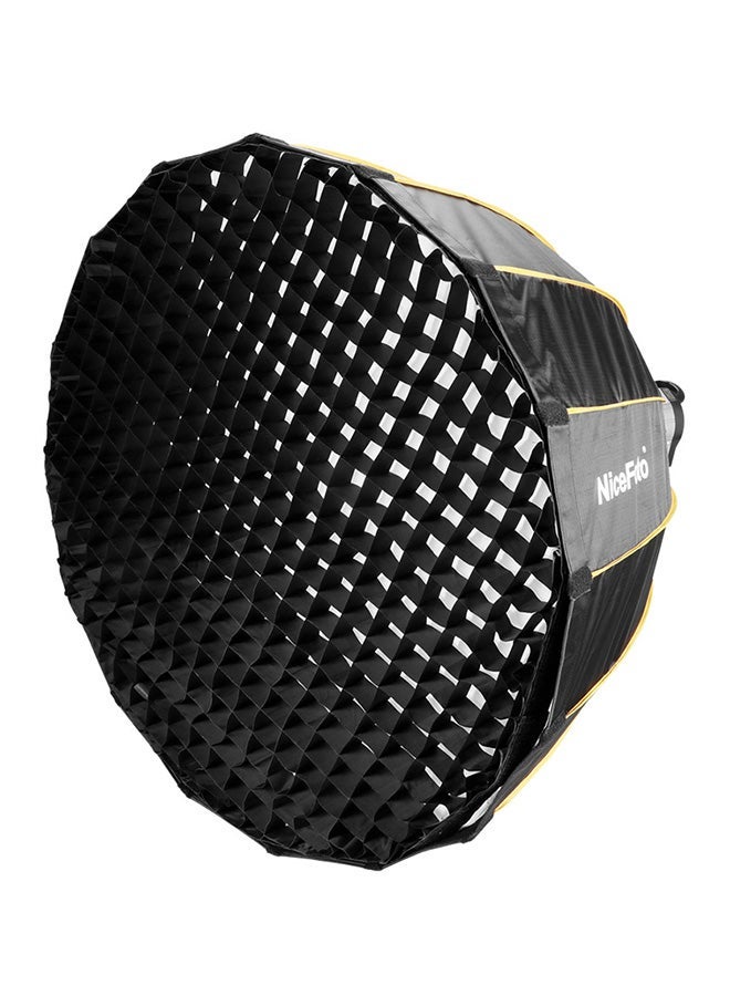 NiceFoto Quick Set-Up Folding Deep Parabolic Umbrella Soft Box Black - Image 1