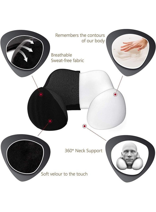 Adofys Travel Pillow Premium Memory Foam, Comfortable & Supportive Neck Pillow, Pain Relief Sleeping Neck Pillows for Travel, Airplane Pillow for Sleeping Airplane, Car, Office and Home - Image 2