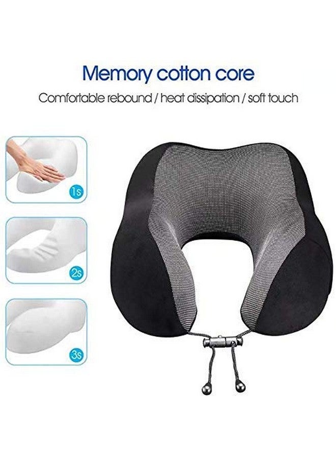 Adofys Travel Pillow Premium Memory Foam, Comfortable & Supportive Neck Pillow, Pain Relief Sleeping Neck Pillows for Travel, Airplane Pillow for Sleeping Airplane, Car, Office and Home - Image 3