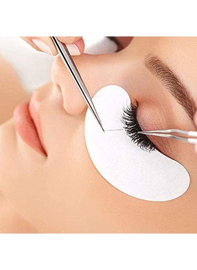 LK LANKIZ - Eyelash Extension Tweezers Stainless Steel Straight and Curved Volume Lash Tweezers Set for Eyelash Extension Professional Applicator Tool-Silver - Image 1