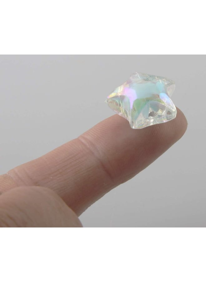 Acrylic Mixed AB Color Cute Bead for DIY Craft Jewelry Making (20mm Star Shape) - Image 5