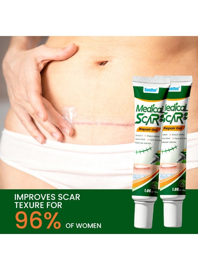 Sumifun Scar Repair Gel Medical-Grade Silicone Improves Texture & Color New & Old Scars For Face & Body 30G - Image 4