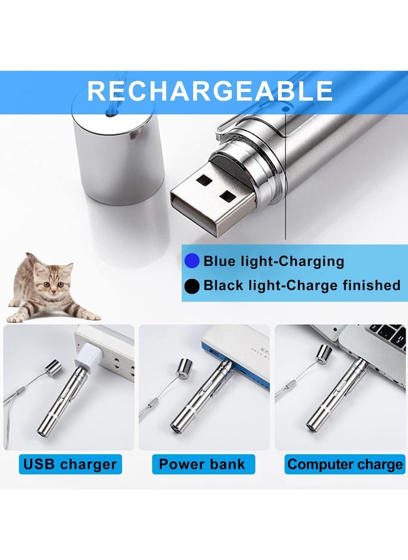 General - Cat Laser Toy, Laser Pointer Interactive Toys for Indoor Cats Dogs, Red Dot Light Lazer Pointer, Long Range 3 Mode USB Rechargeable Pet Kitten Chase Exercise Toy, Small Laser Presentation Clicker Pen - Image 1