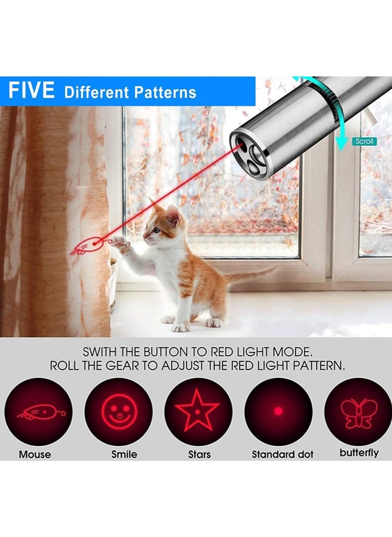 General - Cat Laser Toy, Laser Pointer Interactive Toys for Indoor Cats Dogs, Red Dot Light Lazer Pointer, Long Range 3 Mode USB Rechargeable Pet Kitten Chase Exercise Toy, Small Laser Presentation Clicker Pen - Image 1
