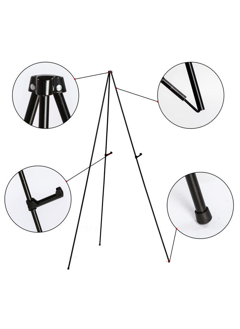 2 Pack Easel Stand for Wedding Sign 69 Inch Easel Stand Adjustable Easels for Display Painting Easels Large Floor Metal Easel Tripod with Portable Bag Fit for Lobby Exhibition