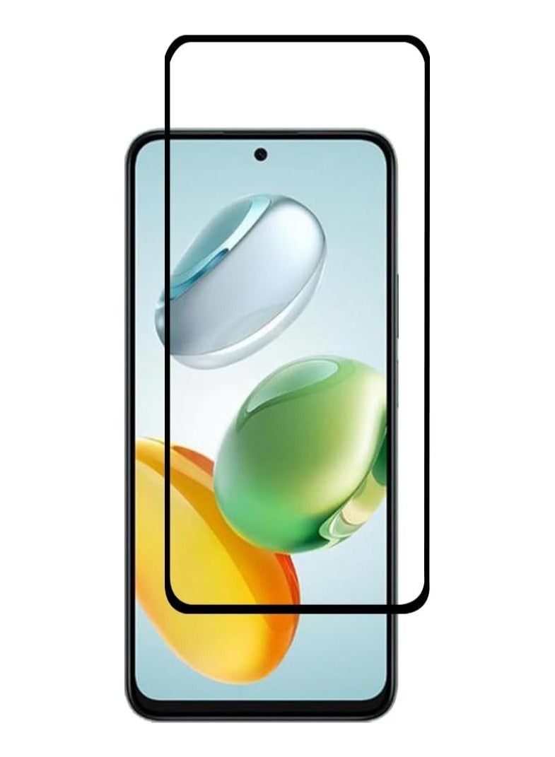 Honor X7c ESD Anti Static 9H Premium Tempered Glass Screen Protector With Black Frame  - Image 1