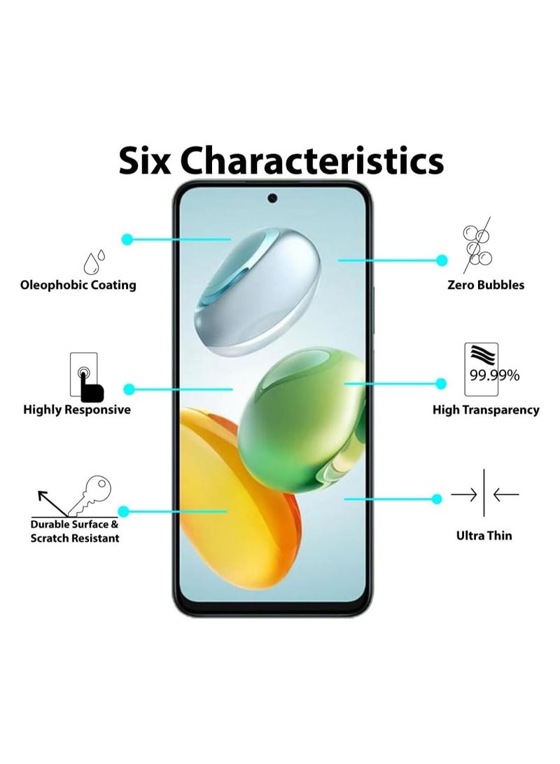 Honor X7c ESD Anti Static 9H Premium Tempered Glass Screen Protector With Black Frame  - Image 2