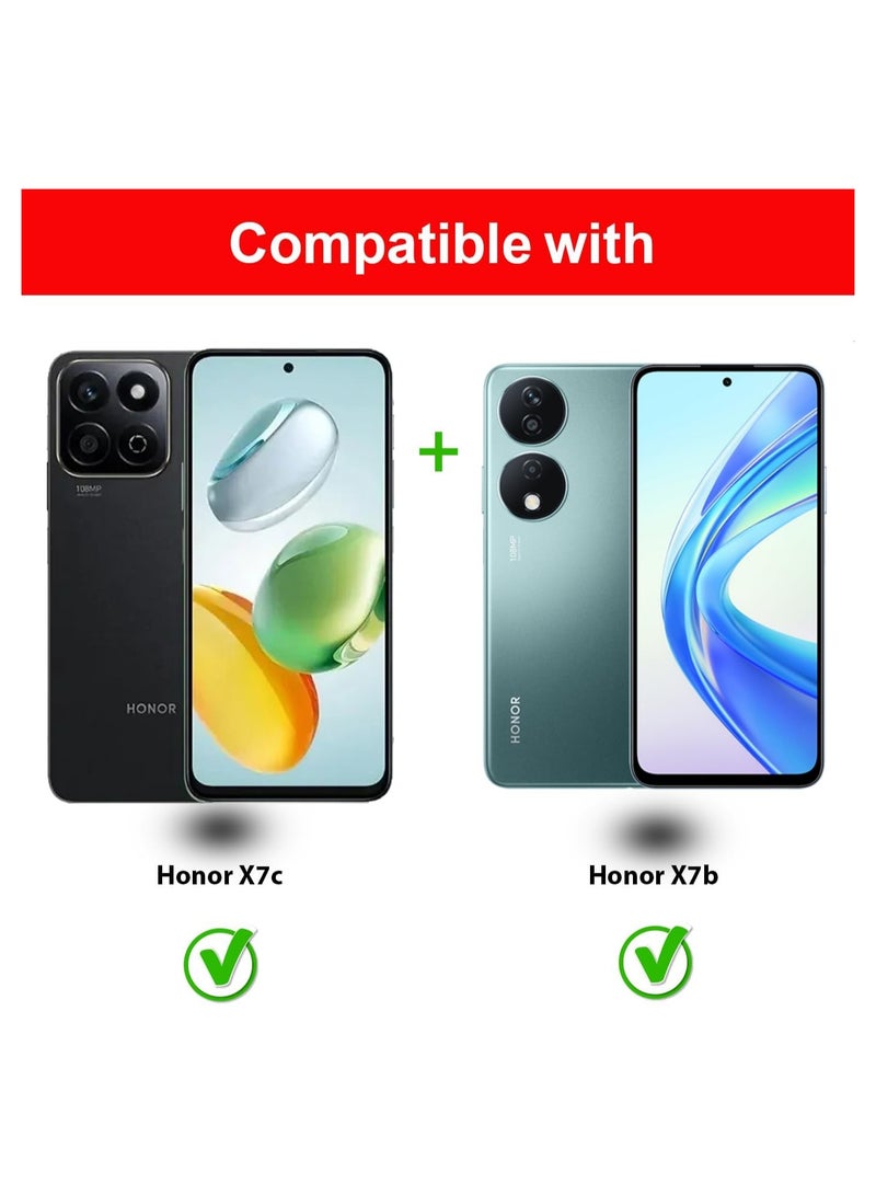 Honor X7c ESD Anti Static 9H Premium Tempered Glass Screen Protector With Black Frame  - Image 3