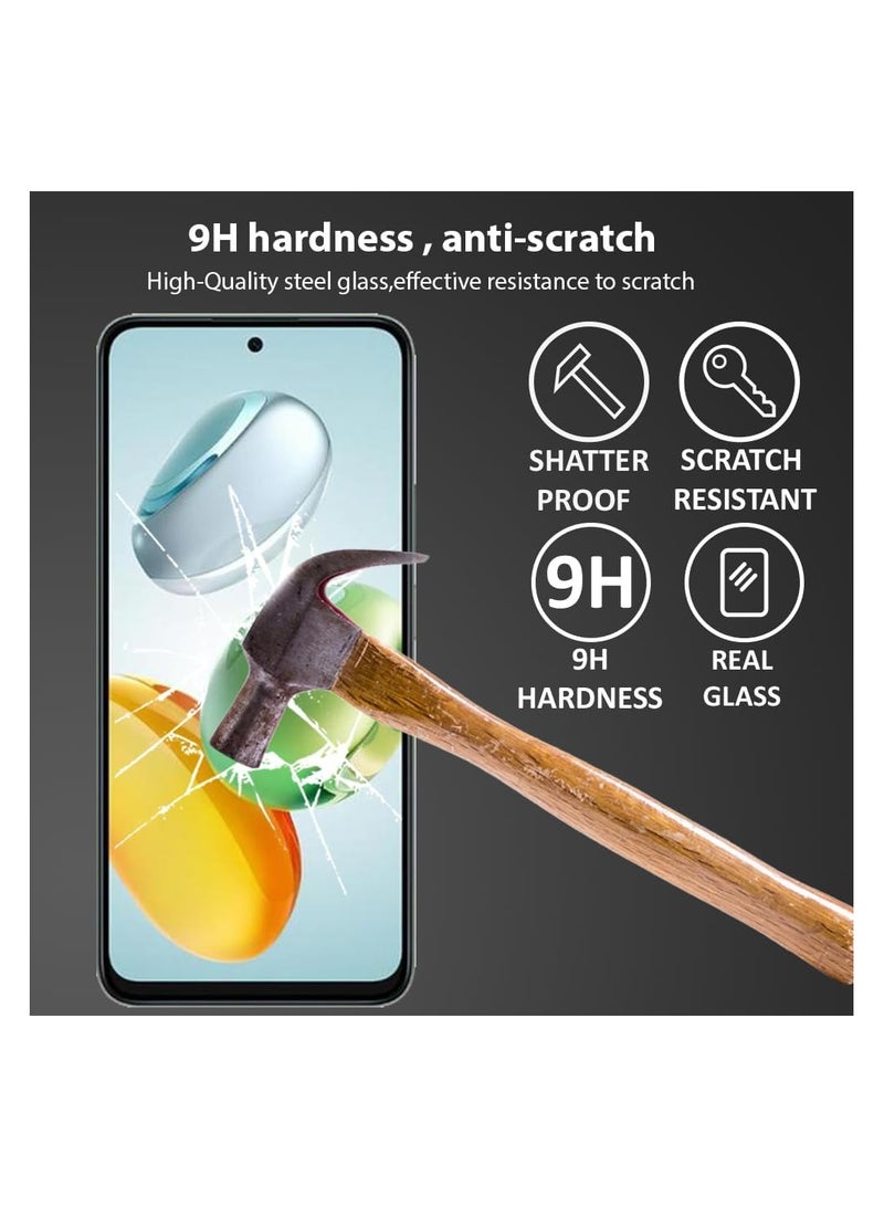 Honor X7c ESD Anti Static 9H Premium Tempered Glass Screen Protector With Black Frame  - Image 4