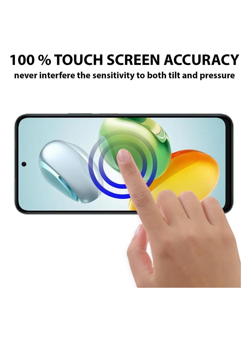 Honor X7c ESD Anti Static 9H Premium Tempered Glass Screen Protector With Black Frame  - Image 5