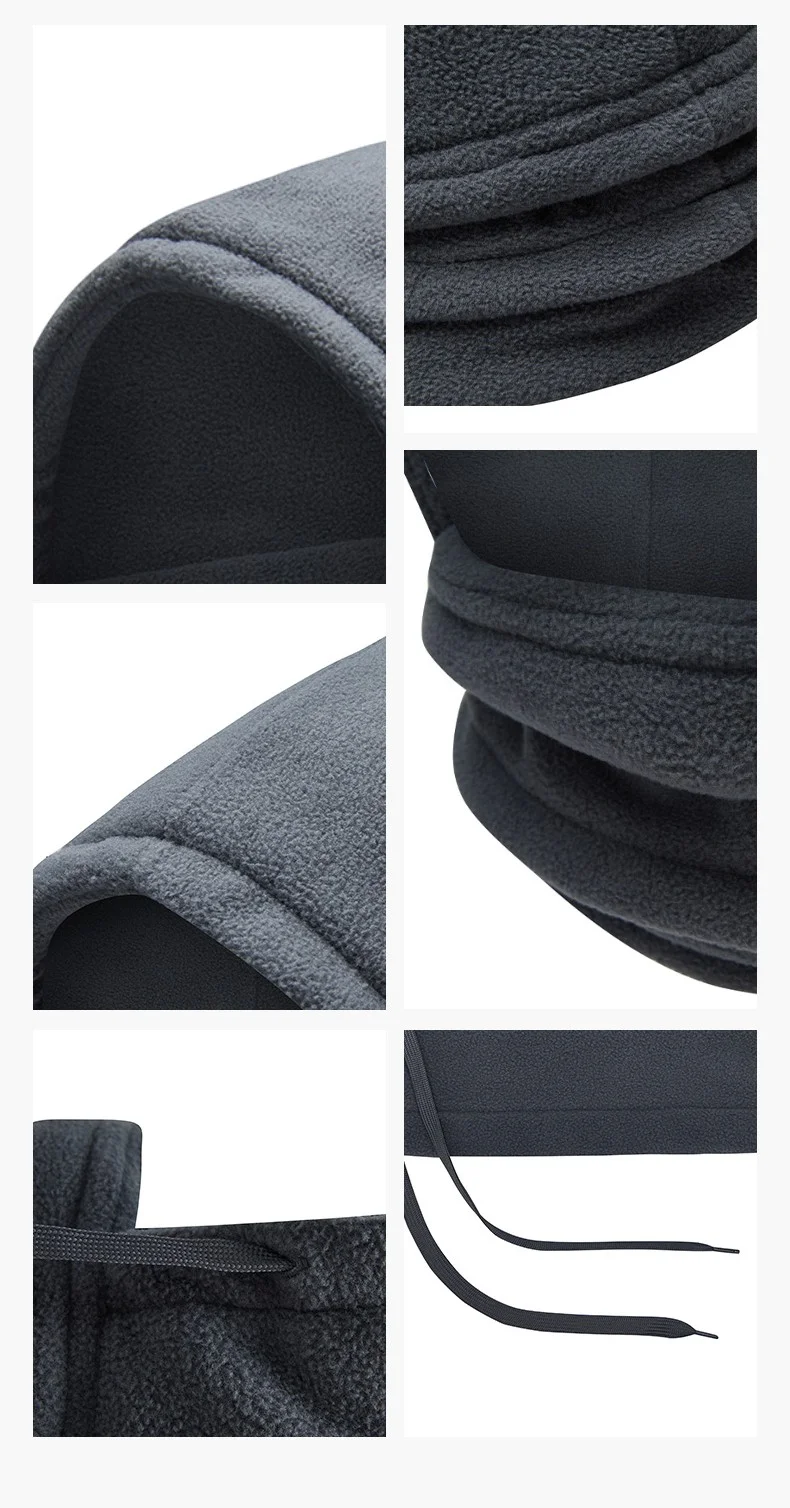 ANTA Windproof Fleece Ear-Cover Beanie with Neck Warmer
