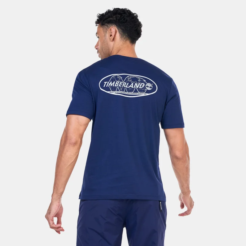 Timberland Blue Reflective Logo T-Shirt for Men | Best Price UAE