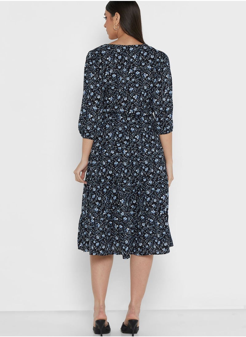 Jacqueline de Yong Floral Print Midi Dress  - Image 2