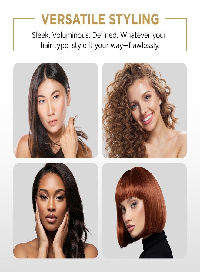 Cocco Vented Boar Brush, Curved Detangling & Styling Tool with Boar & Nylon Bristles, Silver - Image 5