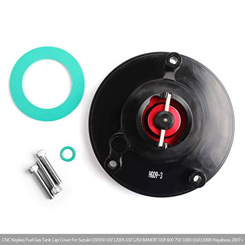 Areyourshop KEYLESS Fuel Cover Gas Tank Cap RD For SV 650 1000 S 03-18 GSXR 750 1000 - Image 3