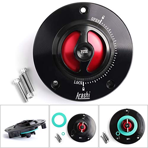 Areyourshop KEYLESS Fuel Cover Gas Tank Cap RD For SV 650 1000 S 03-18 GSXR 750 1000 - Image 5