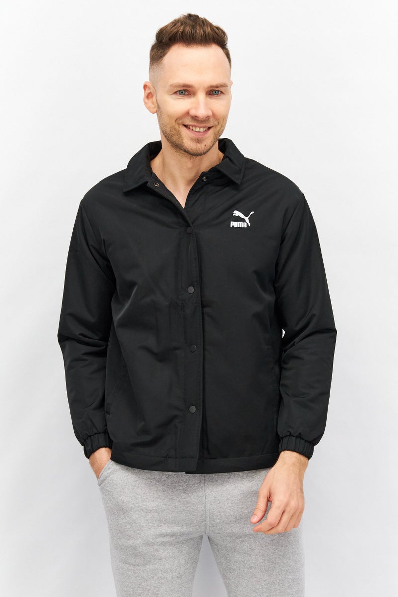 PUMA Men Sportswear Fit Fashion Coach Jacket, Black - Image 1