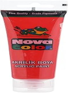 NOVA Nova color acrylic paint red nc-256 tube 75ml for canvas, ceramic, glass, wood, paper 
