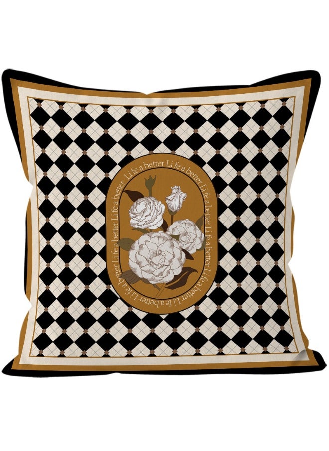 NIBEMINENT - European Classic Pillow Case Light Luxury Art Cushion Sofa Car Bedroom Home Decoration Pillow Cover 45*45cm - Image 1