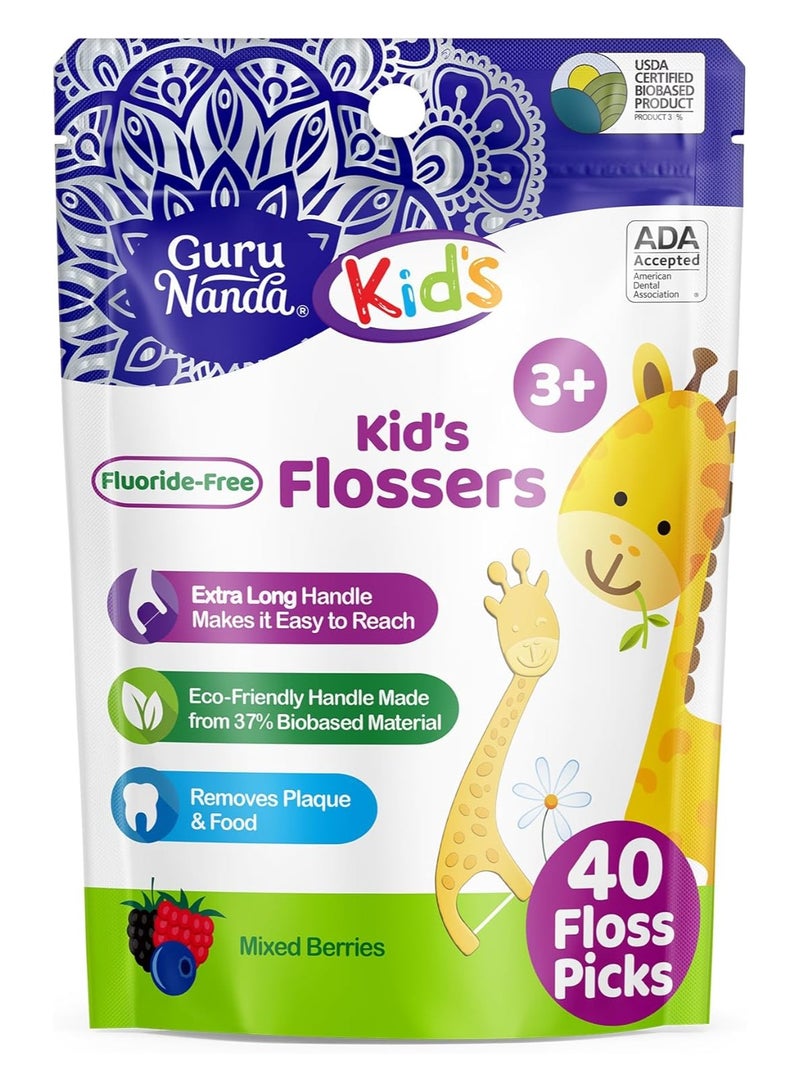 جوراناندا خيط تنظيف الأسنان للأطفال من جوروناندا - 40 خيطًا - Image 1