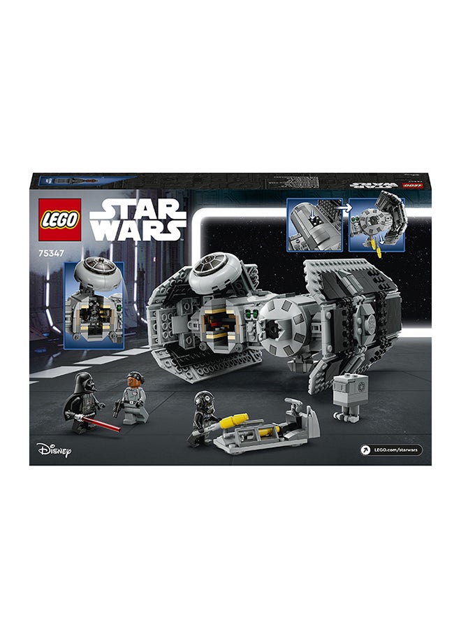 ليغو - مجموعة ألعاب بناء Star Wars TIE Bomber 75347؛ مجموعة لعب Starfighter ممتعة وقابلة للبناء للأطفال من سن 9 سنوات فما فوق، تتميز بشخصيات Darth Vader و Vice Admiral Sloane وTIE Bomber Pilot وGonk Droid (625 قطعة) - Image 1