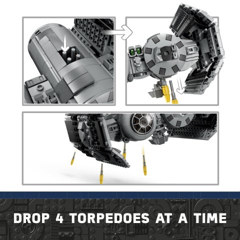 LEGO Star Wars TIE Bomber Starfighter Buildable Toy 75347 (Age 9+, 625 Pieces) - Image 3