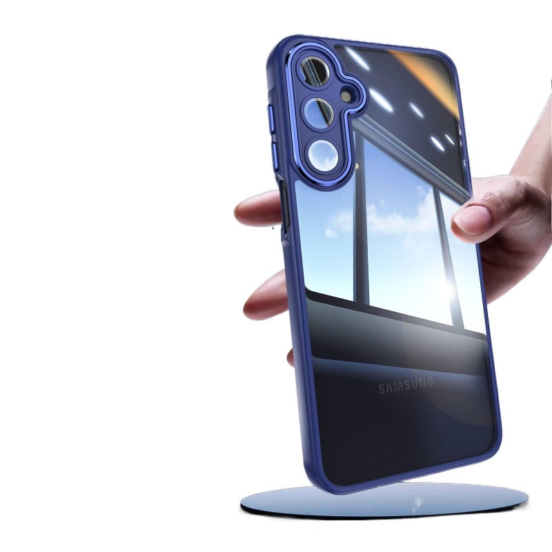 غطاء واقي بTPU لـ Samsung Galaxy A16 مع تغطية كاملة وحامل قائم مع مقاوم للصدمات مع مغناطيس قوي باللون أبيض مغناطيسي بوظيفة حامل من مادة TPU للاستخدام الشخصي للعائلة للحمل اليومي - Image 3