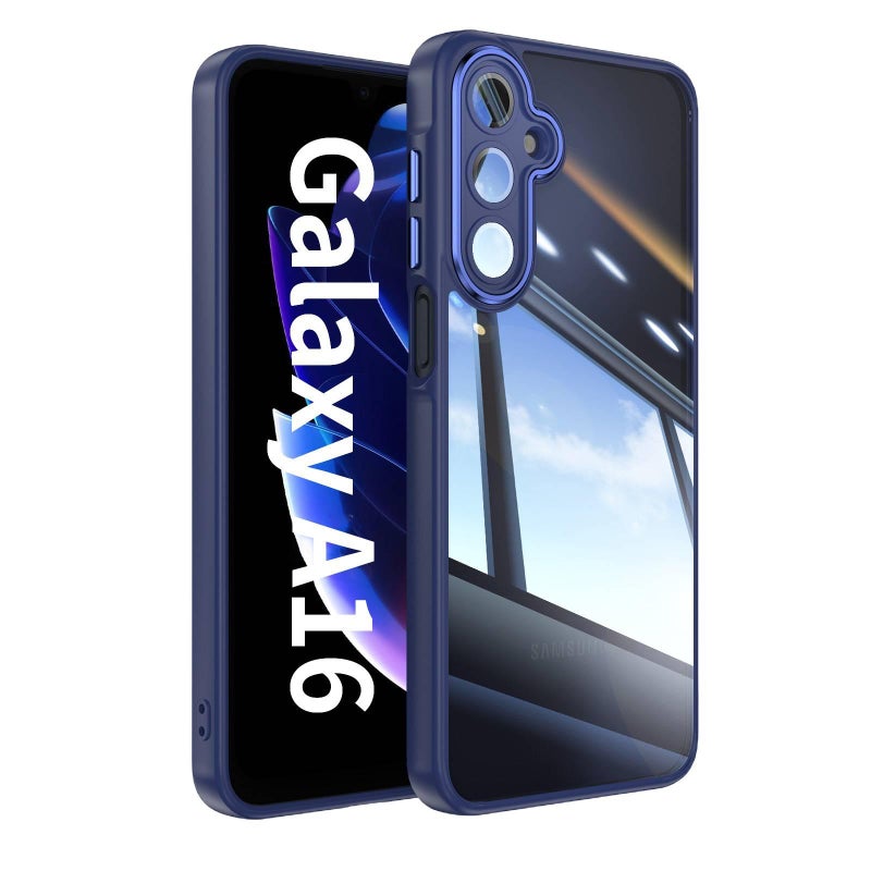 غطاء واقي بTPU لـ Samsung Galaxy A16 مع تغطية كاملة وحامل قائم مع مقاوم للصدمات مع مغناطيس قوي باللون أبيض مغناطيسي بوظيفة حامل من مادة TPU للاستخدام الشخصي للعائلة للحمل اليومي - Image 5