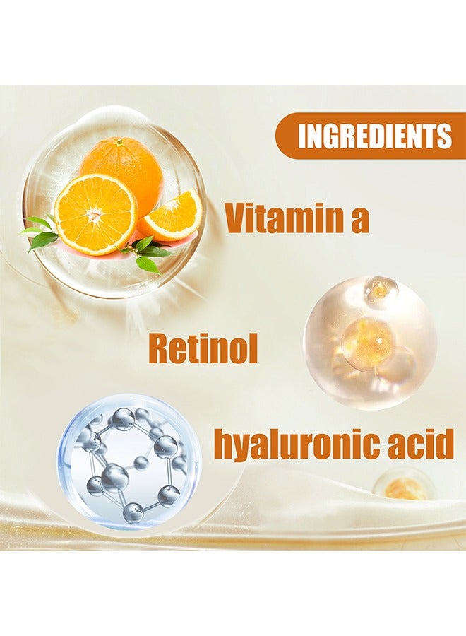 Retinol & Vitamin A Facial Treatment Serum 30ml,Replenish Moisture, Shrink Pores,Has The Effect Of Reducing Wrinkles And Fine Lines, Improving Skin Elasticity And Softness, Suitable For All Skin Types
