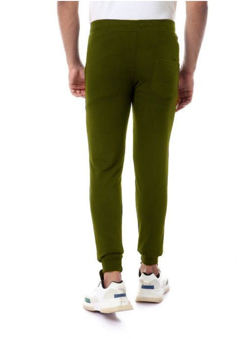 Caesar Mens Elastic Waist SweatpantsWith front zipper  - Image 2
