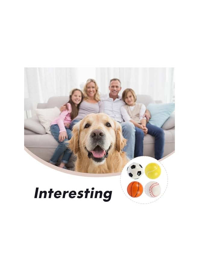 12Pcs Dog Training Balls Set, Bite-Resistant Solid PU Pet Plaything, Colorful Interactive Chew Balls for Indoor and Outdoor Use Random Style - Image 4