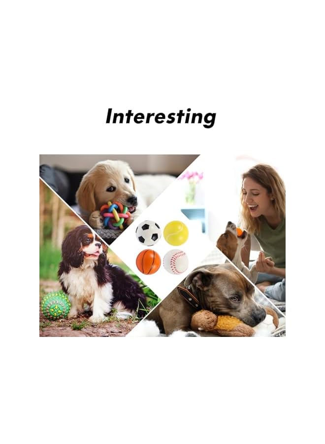 12Pcs Dog Training Balls Set, Bite-Resistant Solid PU Pet Plaything, Colorful Interactive Chew Balls for Indoor and Outdoor Use Random Style - Image 5