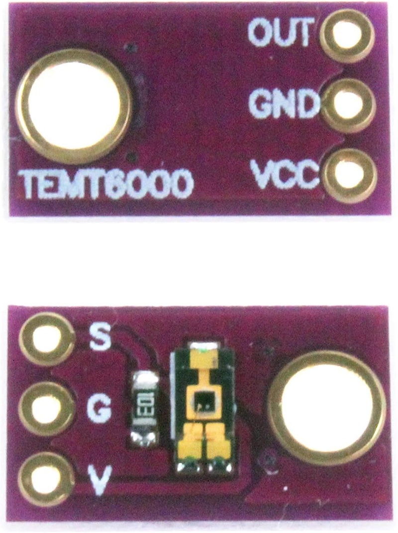 NOYITO TEMT6000 Light Sensor Module Ambient Light Sensor Module Analog Light Intensity Module Visible Light Sensor Module （Pack of 2） - Image 1