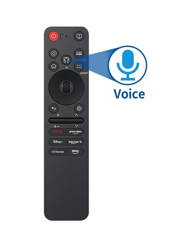 （Alexa Voice Built-in）Alexa Voice Built-in，Original MR25GA Magic Remote for 2025 LG TVs — AI & Pointer