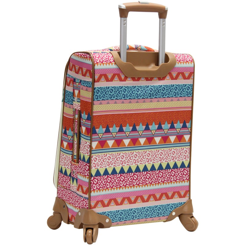 Lily Bloom Carry On Expandable Design Pattern Luggage With Spinner Wheels (20in, On the Prowl) - Image 3